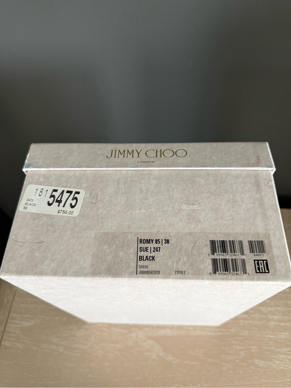 Jimmy Choo London Signature Shoe Box - Picture 5 of 7